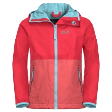 Jack Wolfskin Regenjacke Rainy (wind- und wasserdicht) rose Kinder (Gr. 104)